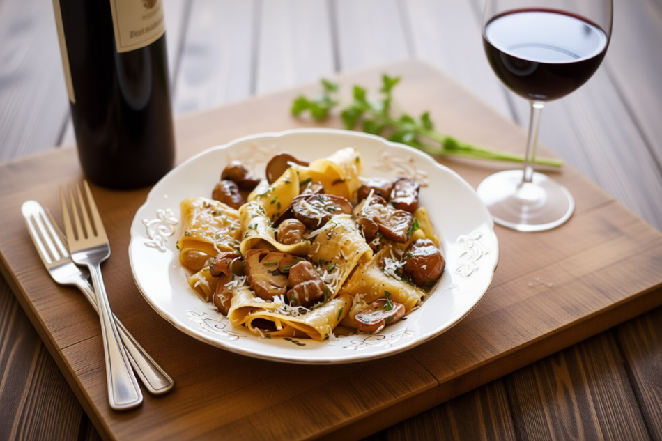 Pappardelle ai funghi misti: per un autunno d'autore